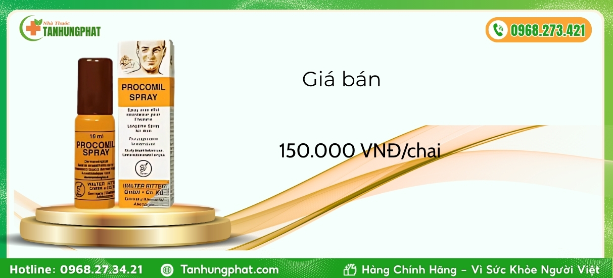 giá bán của Procomil Spray