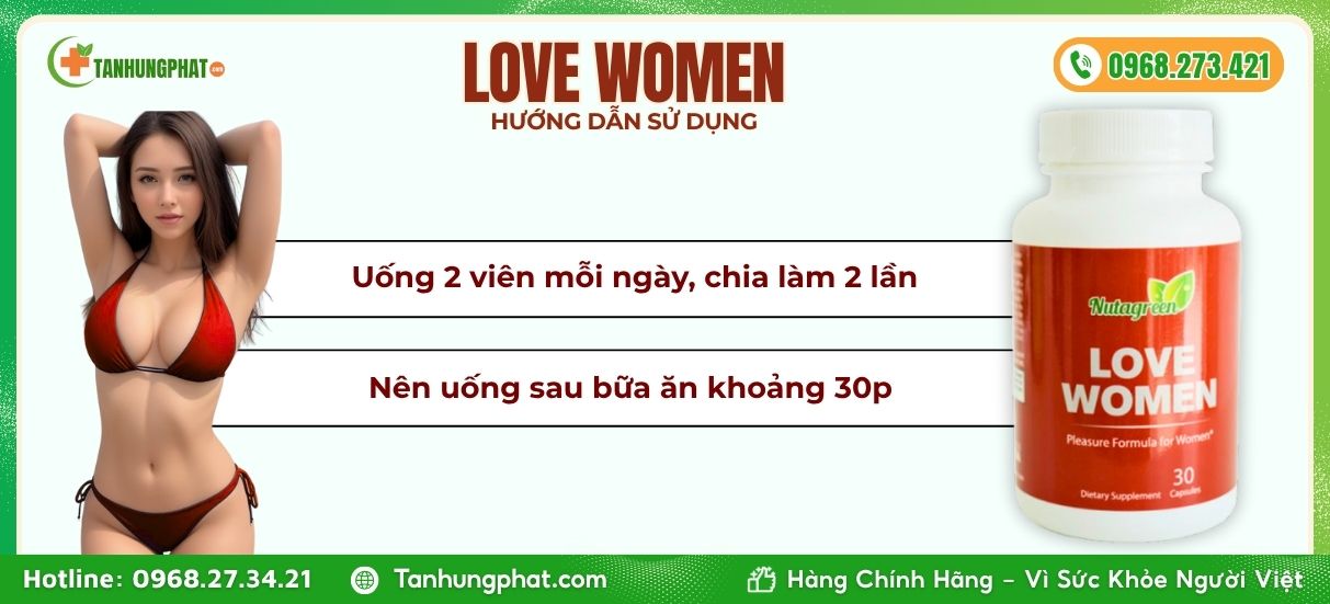 Hướng dẫn sử dụng viên uống Love Women