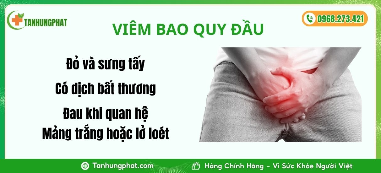 bệnh nam khoa viêm bao quy đầu