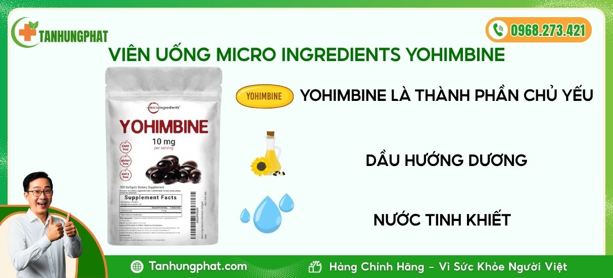 thành phần Micro Ingredients Yohimbine