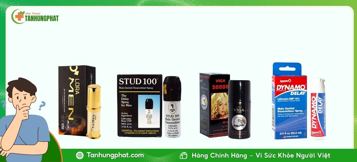 Các sản phẩm xịt chống xuất tính sớm
