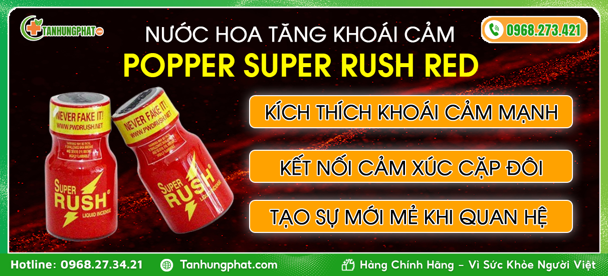 Đối tượng sử dụng Popper Super Rush Red