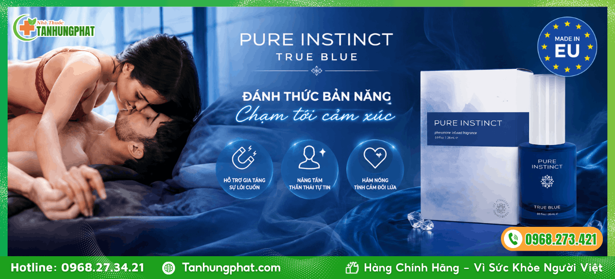Công dụng nước hoa kích thích nữ Pure Instinct True Blue