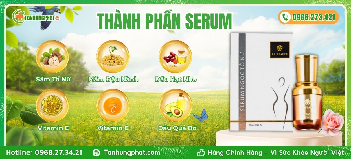 Thành Phần Serum Ngọc Tố Nữ