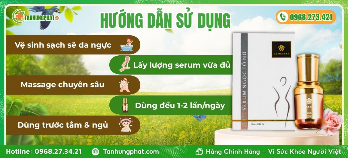 HDSD Serum Ngọc Tố Nữ