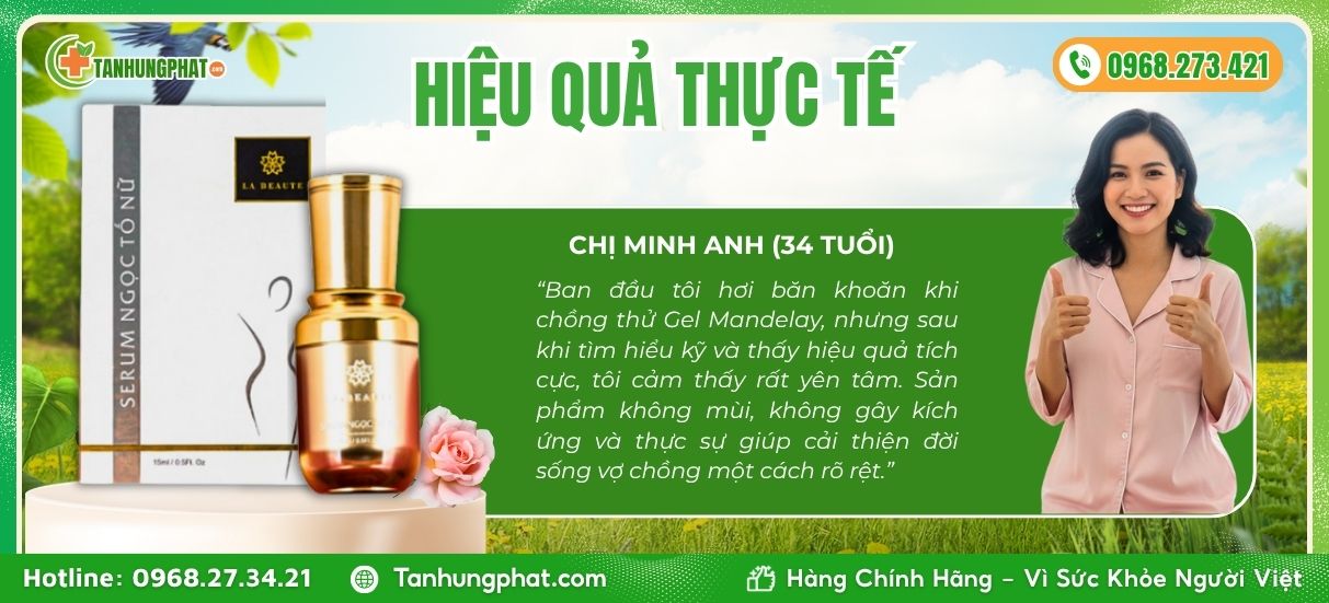 Hiệu quả thực tế Serum Ngọc Tố Nữ