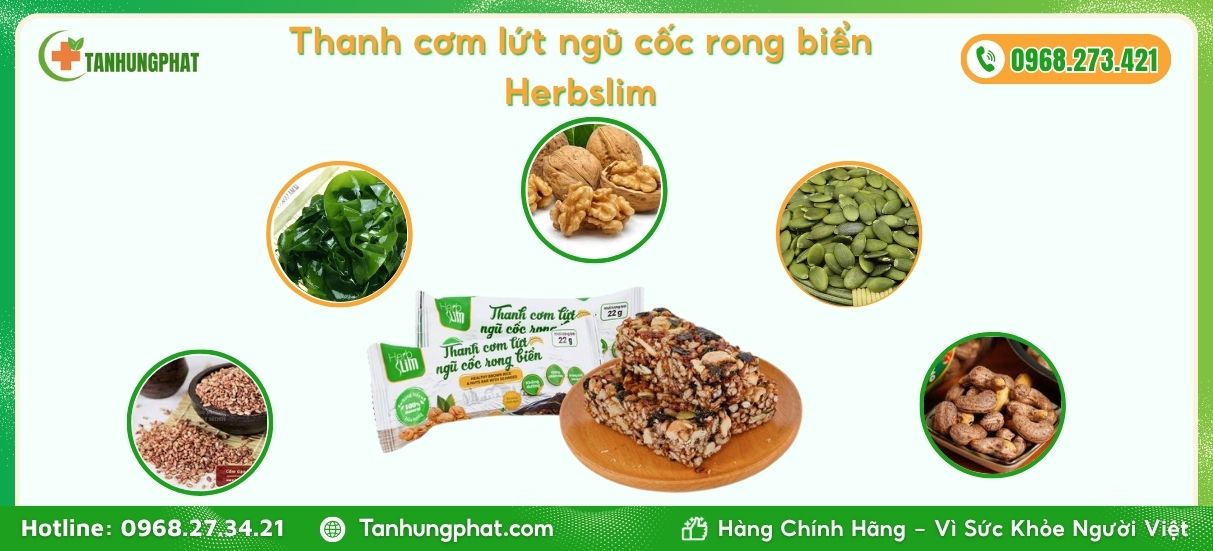 thanh cơm gạo lứt herbslim