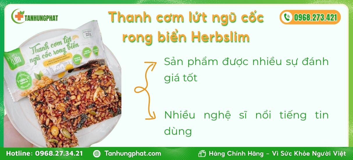 thanh cơm gạo lứt herbslim