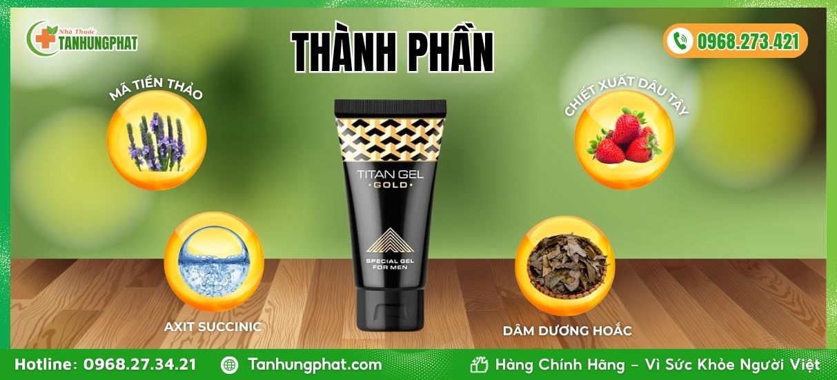 Thành Phần Titan Gel Gold