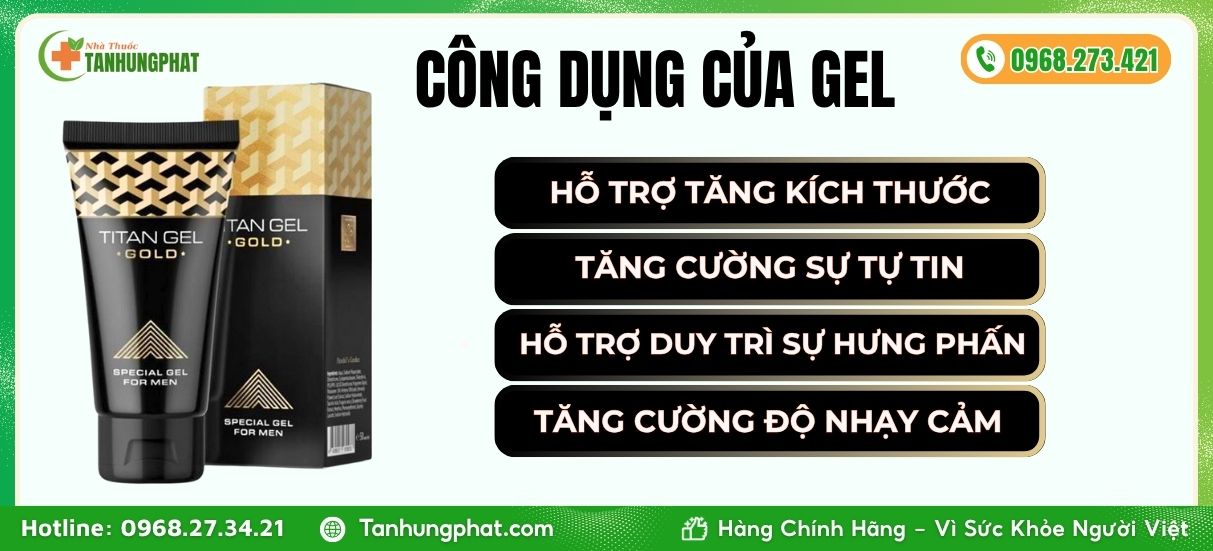 Công Dụng Titan Gel Gold