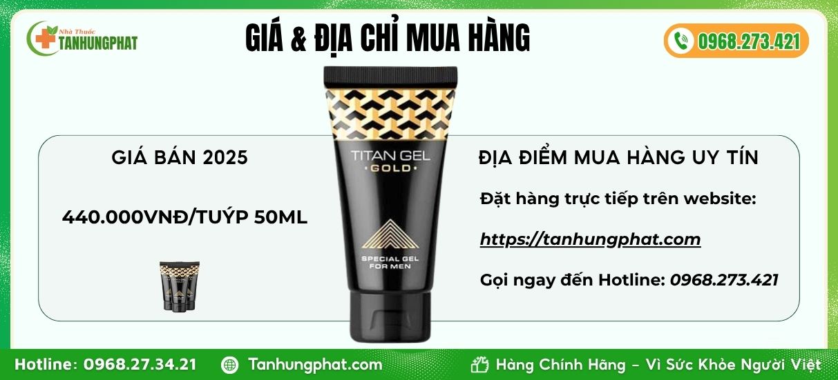 Giá và địa chỉ mua Titan Gel Gold
