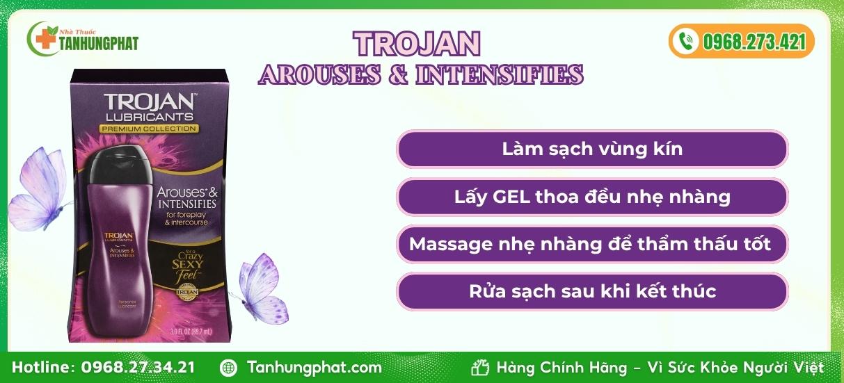hướng dẫn sử dụng Trojan Arouses & Intensifies