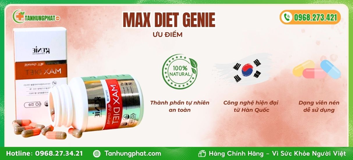 Ưu điểm Max Diet Genie