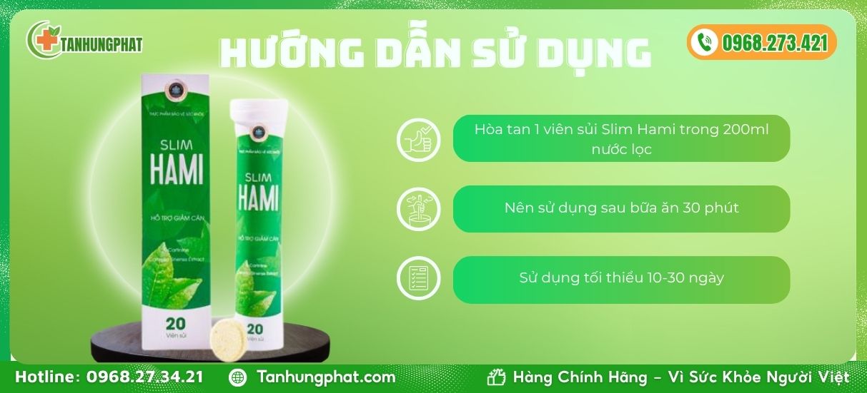 viên sủi slim hami
