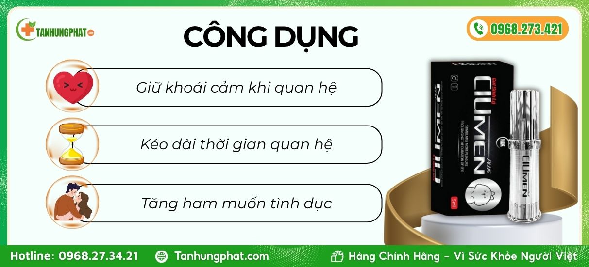 Công dụng Xịt Ciumen Plus