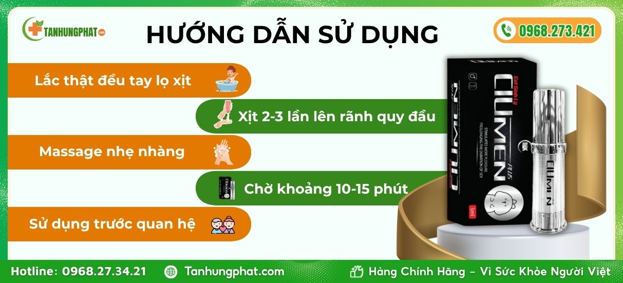 HDSD Xịt Ciumen Plus