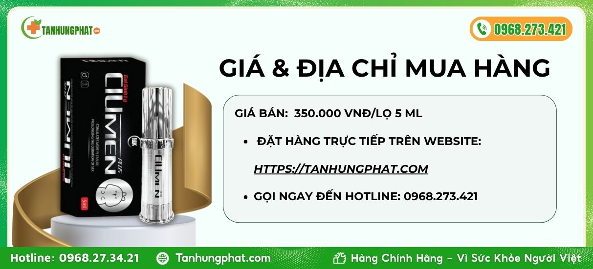 Giá & địa chỉ mua Xịt Ciumen Plus