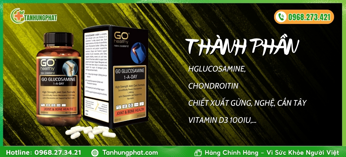 GO Glucosamine 1-A-Day 1500mg