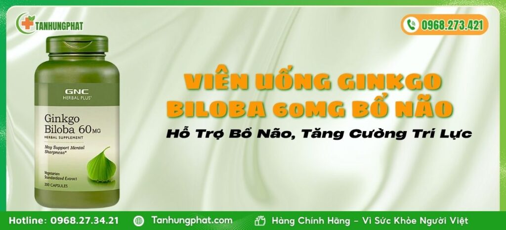 Viên Uống Ginkgo Biloba 60mg Bổ Não 3