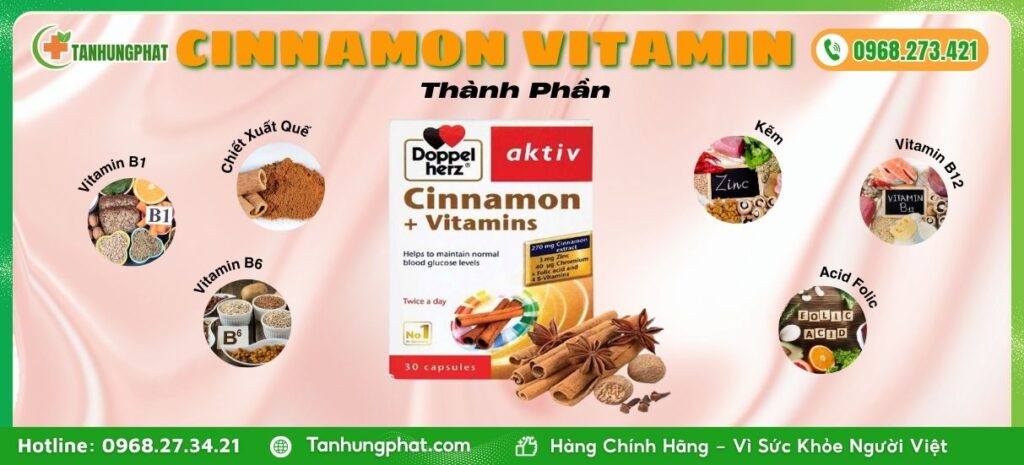 Thành Phần viên uống Cinnamon Vitamin