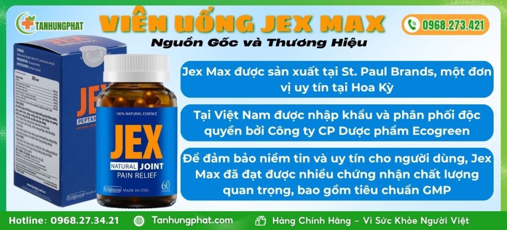 Nguồn Gốc và Thương Hiệu Viên Uống Jex Max