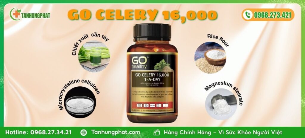 Thành Phần Go Celery 16,000 Go Healthy New Zealand