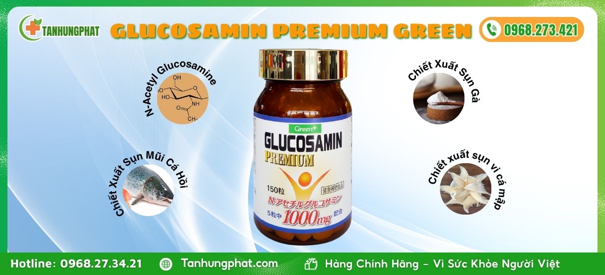 Thành Phần Viên Uống Glucosamin Premium Green