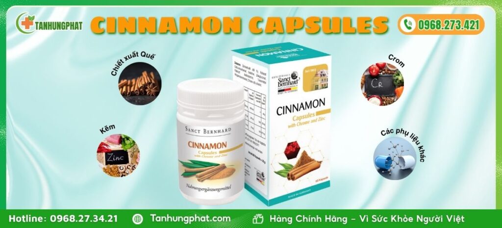Thành Phần Viên Uống Cinnamon Capsules