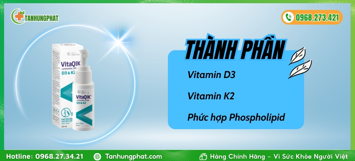 Vitaqik Liposomal Spray D3 & K2