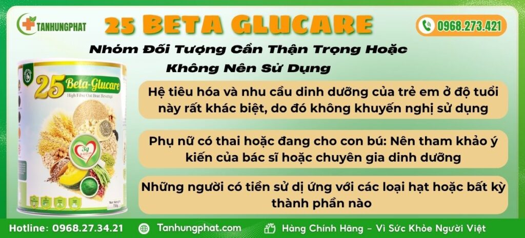 Nhóm Đối Tượng Cần Thận Trọng Hoặc Không Nên Sử Dụng Sữa Hạt Ngũ Cốc 25 Beta Glucare
