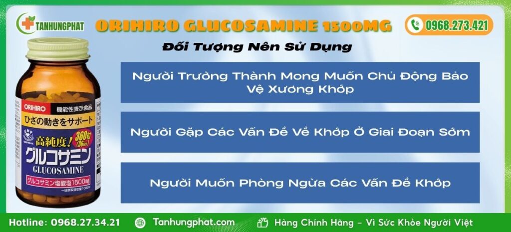 Đối Tượng Sử Dụng Viên Uống Orihiro Glucosamine