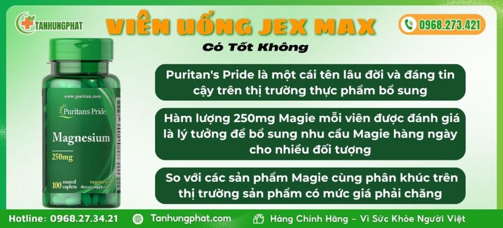 Viên Uống Puritan's Pride Magnesium 250mg Có Tốt Không