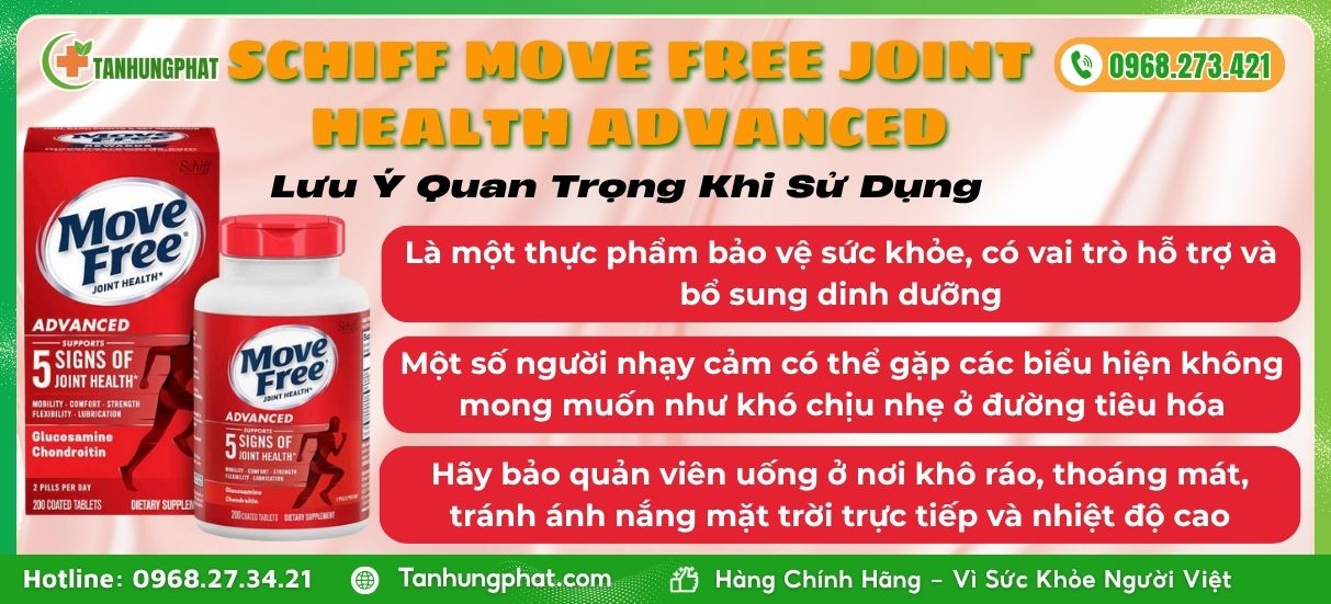 Lưu Ý Quan Trọng Khi Dùng Viên Uống Schiff Move Free Joint Health Advanced