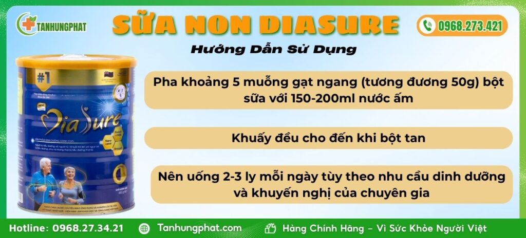 Hướng Dẫn Sử Dụng Sữa Non DiaSure
