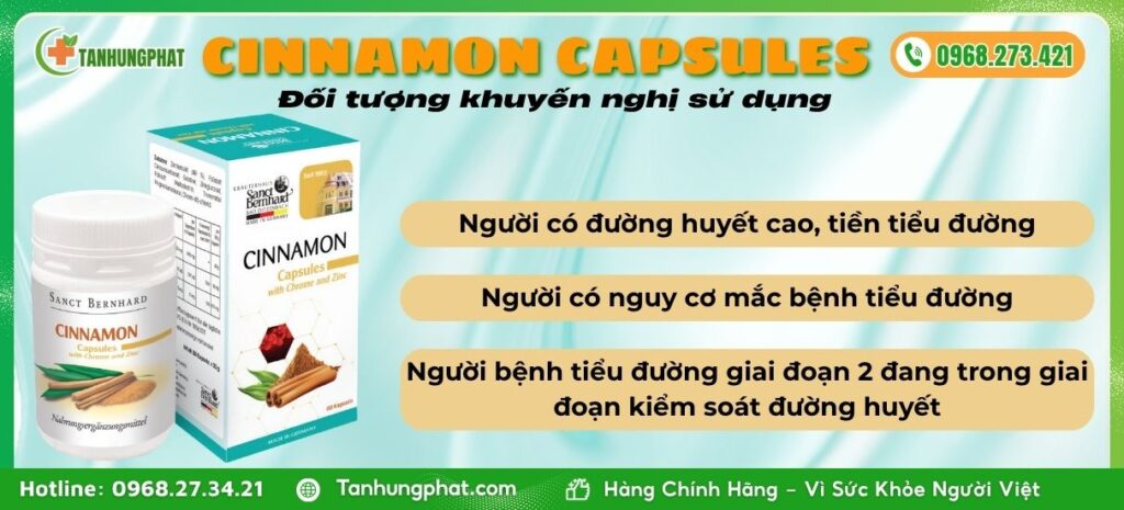 Đối tượng sử dụng Viên Uống Cinnamon Capsules