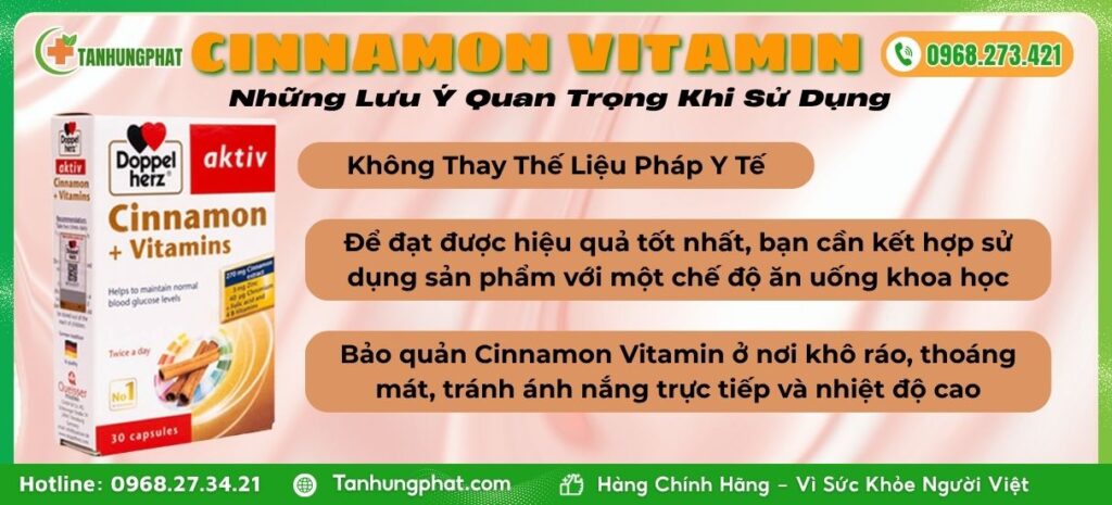 Lúu ý Quan Trong Khi Dùng Cinnamon Vitamin