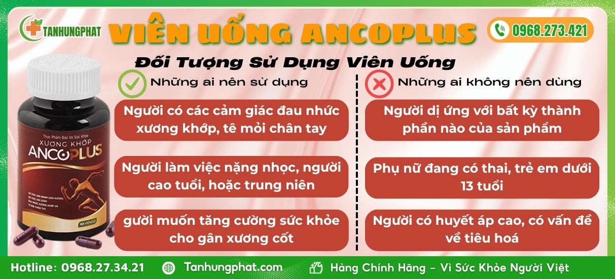 Đối Tượng Sử Dụng Viên Uống Ancoplus
