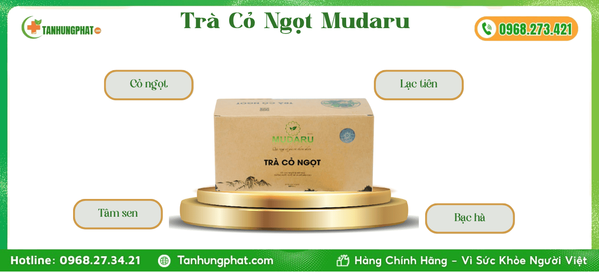 Ảnh Giới Thiệu Trà Cỏ Ngọt Mudaru