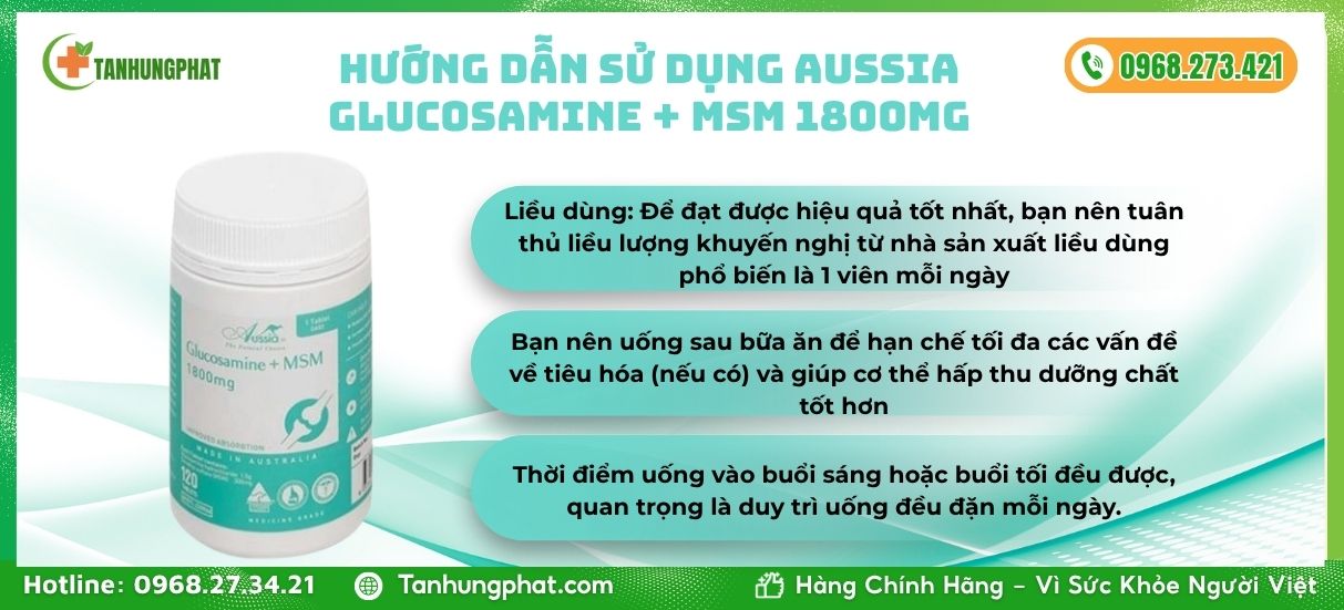 Aussia Glucosamine + MSM 1800mg