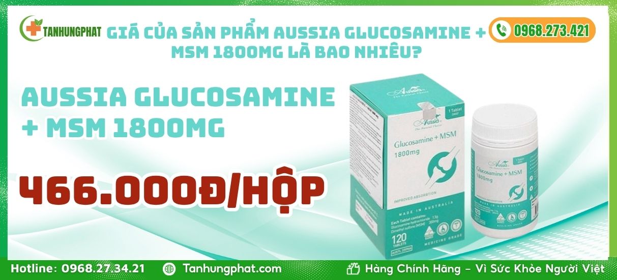 Aussia Glucosamine + MSM 1800mg