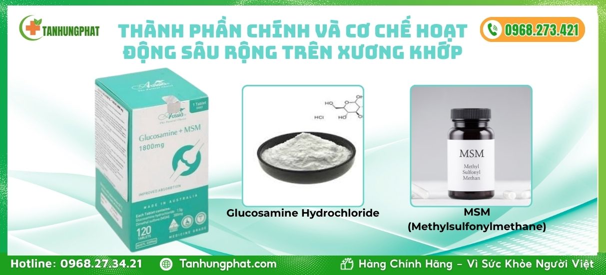 Aussia Glucosamine + MSM 1800mg