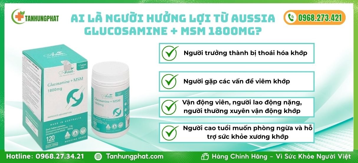 Aussia Glucosamine + MSM 1800mg