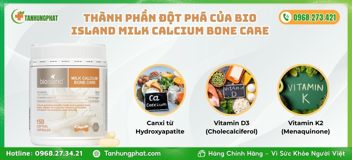 Bio Island Milk Calcium Bone Care