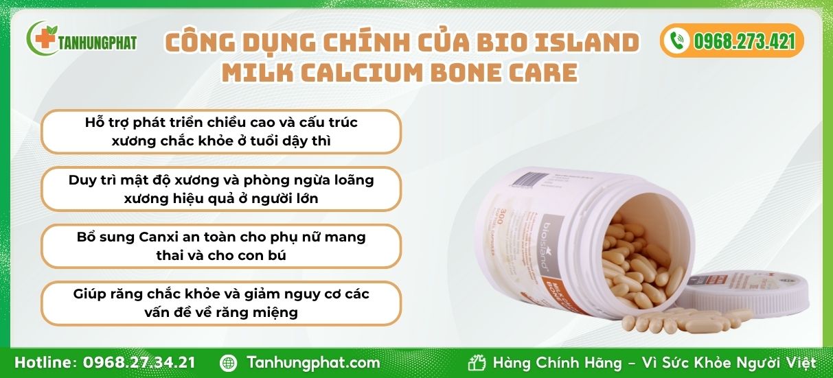 Bio Island Milk Calcium Bone Care