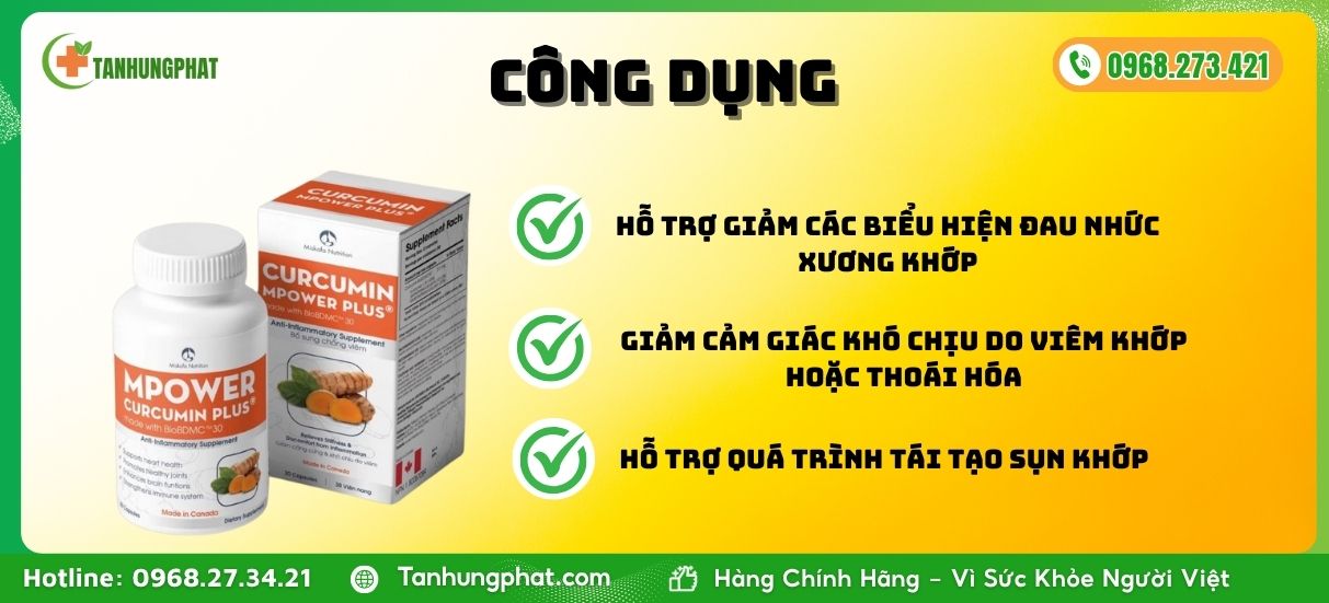 Công dụng của MPower Curcumin Plus