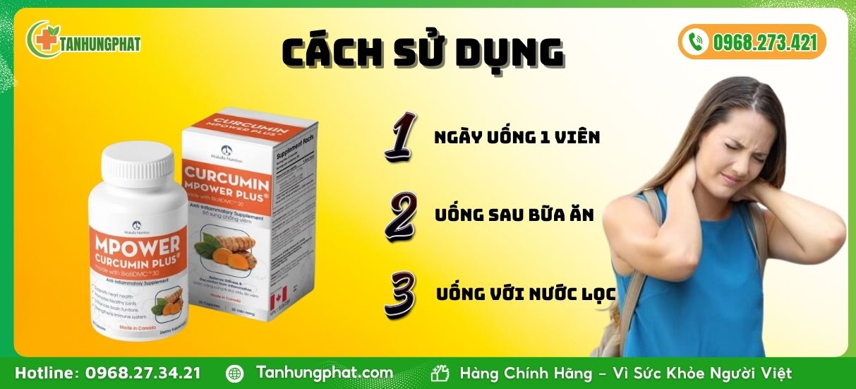 Cách sử dụng MPower Curcumin Plus