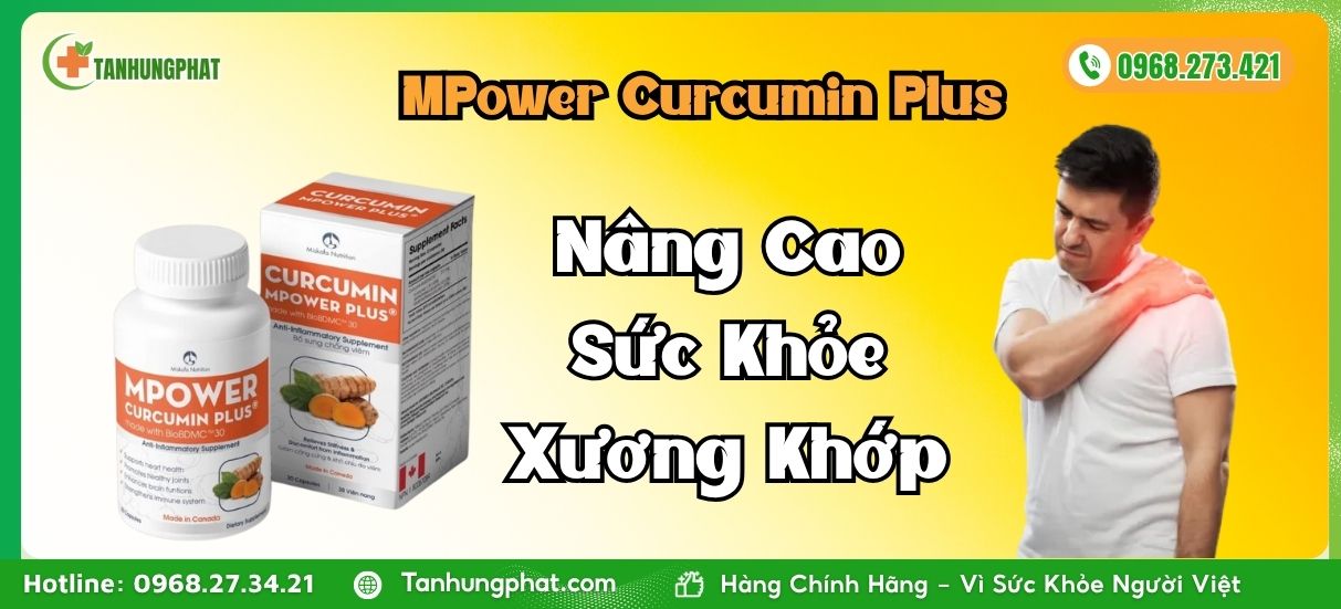 MPower Curcumin Plus nâng cao sức khỏe xương khớp
