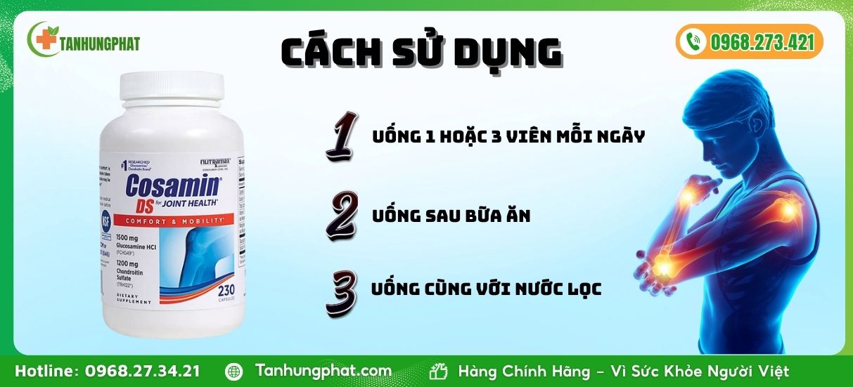 Cách sử dụng COSAMIN DS FOR JOINT HEALTH
