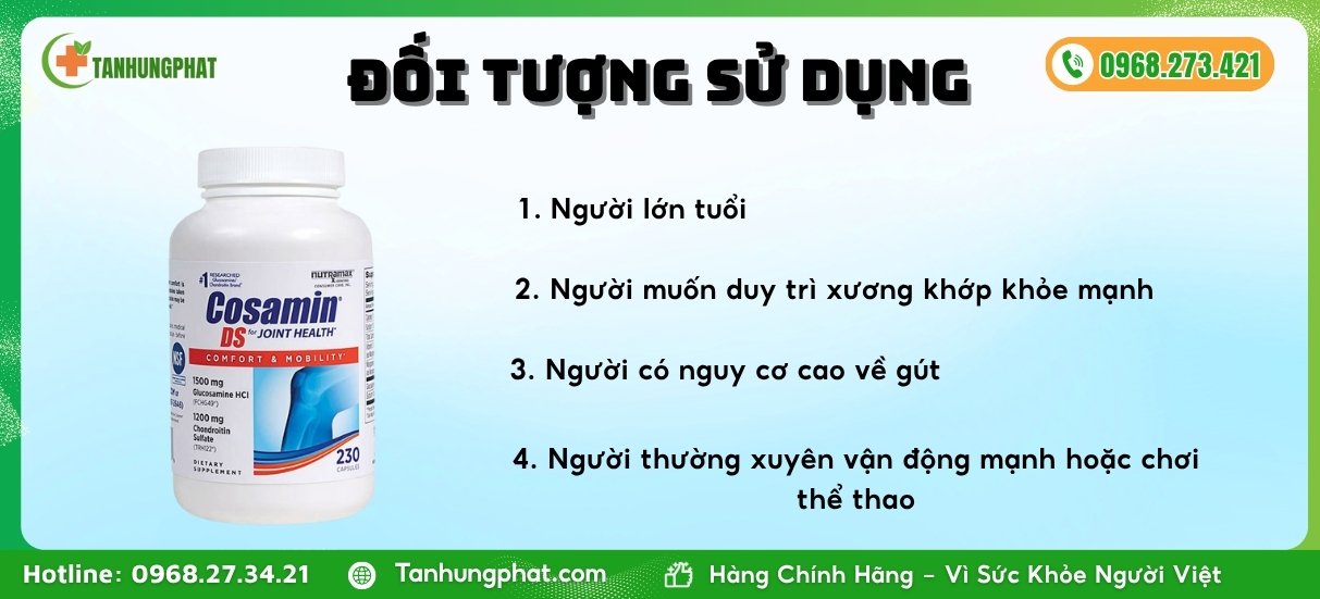 Đối tượng sử dụng COSAMIN DS FOR JOINT HEALTH