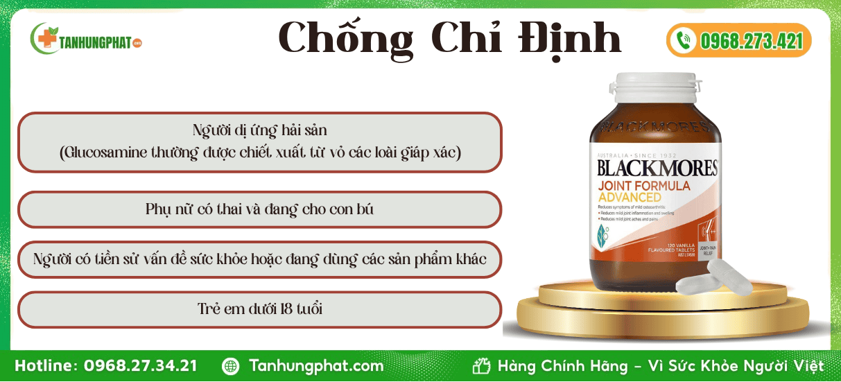 Chống Chỉ Định Blackmores Joint Formula Advanced